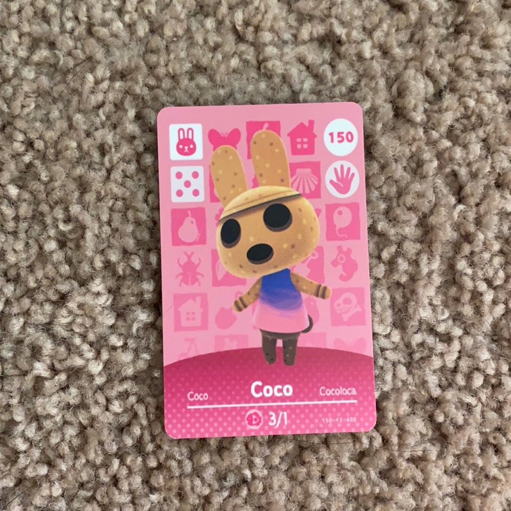 Coco amiibo card animal crossing